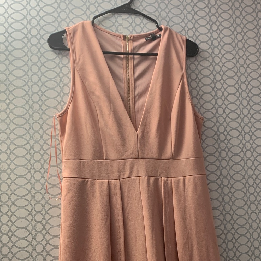 Fashion Nova Blush Pink Backless Dress